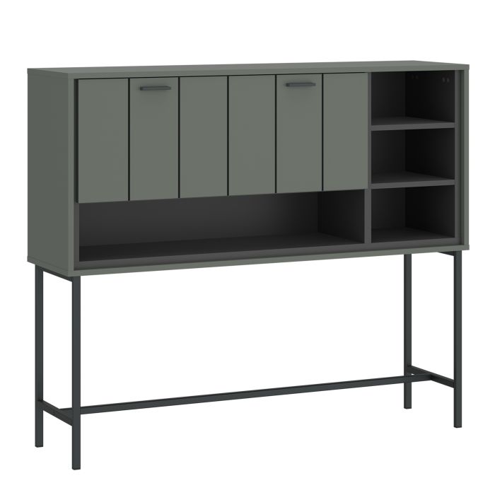 Bar Table - ARUNDEL Bar Table 1 Flap Green and Grey 127cm