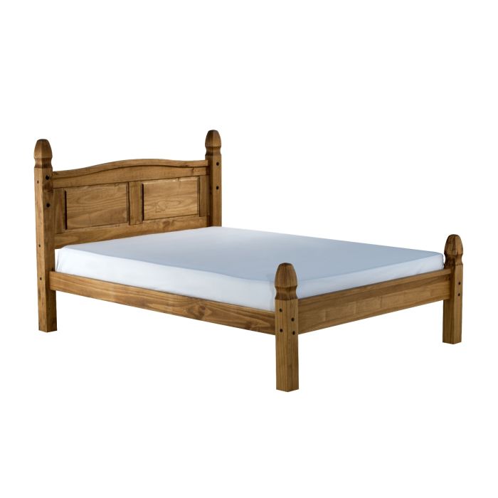 Birlea Corona Low End Waxed Pine Bed Frame - Double 4ft6
