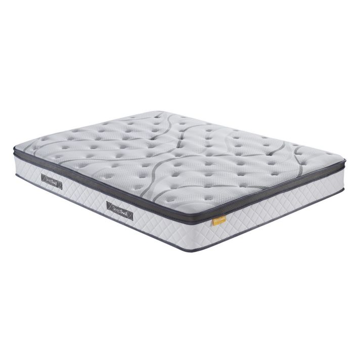 SleepSoul Luxuriously Soft Euro Top Pocket Springs Mattress - 6ft Super Kingsize