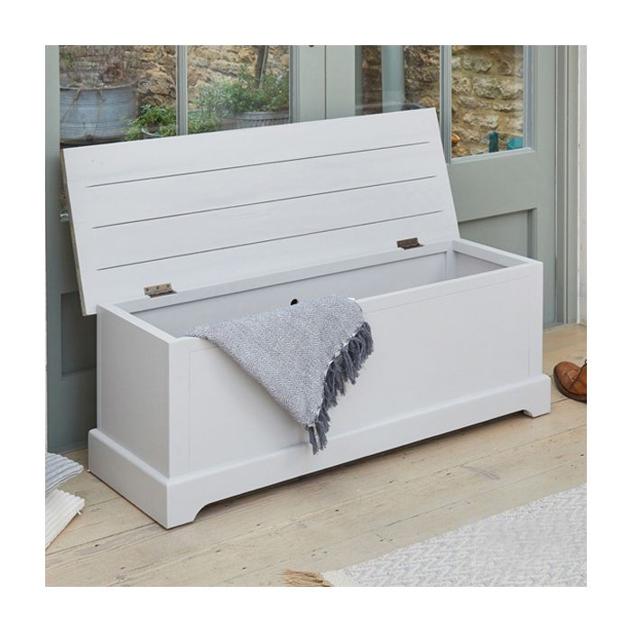 Ransley Grey Storage Bench with Flip Top Lid