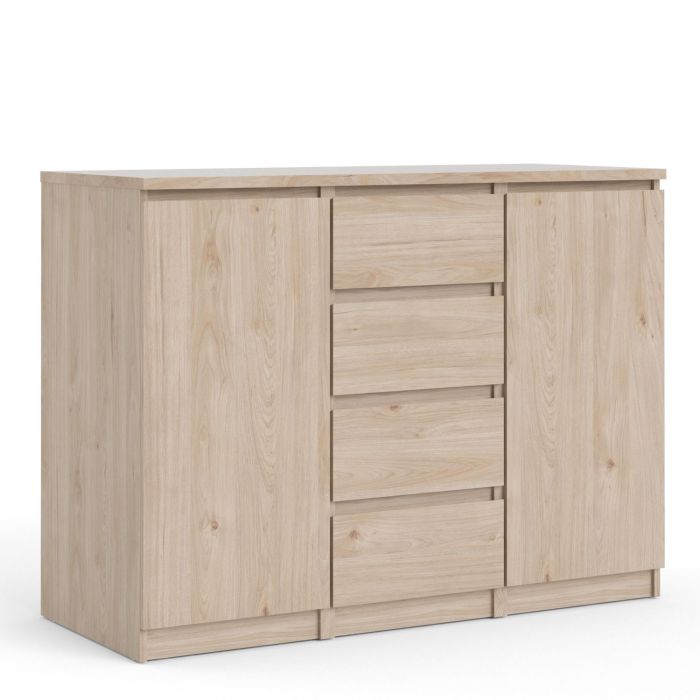 Naia Sideboard 4 Drawers 2 Doors in Jackson Hickory Oak - Oak