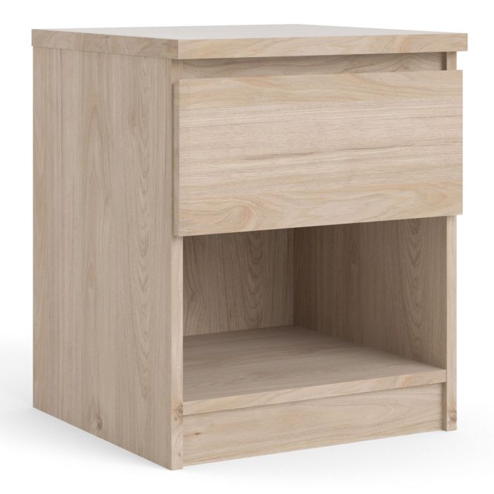 Naia Bedside 1 Drawer 1 Shelf in Jackson Hickory - Oak