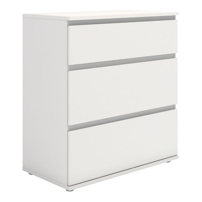 Nova Chest of 3 Drawers in White