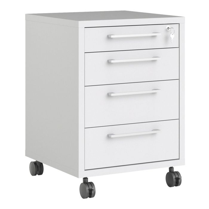 Prima Mobile cabinet in White - White