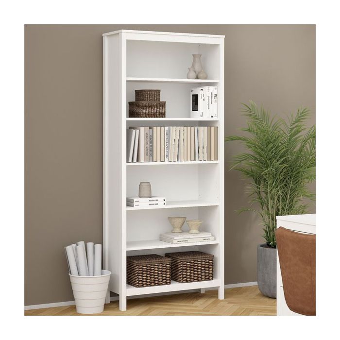 Adelaide Modern Bookcase - White