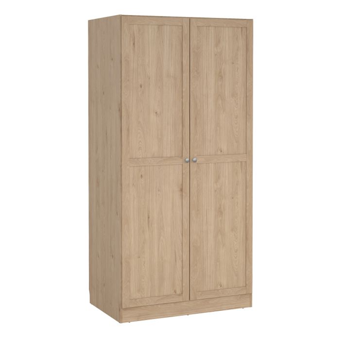 MANFRED 2 Doors Wardrobe Light Oak - 99cm