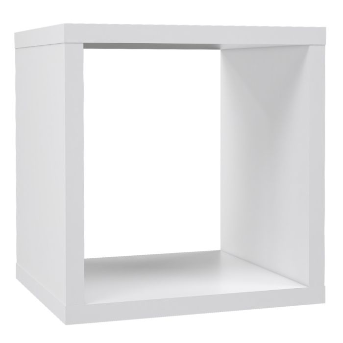 Phillips Square Shape Singular Storage Unit - Matt White