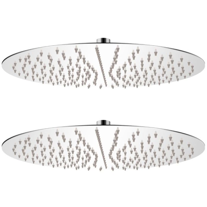 Rain Shower Head 2 pcs Stainless Steel Ã˜ 40 cm