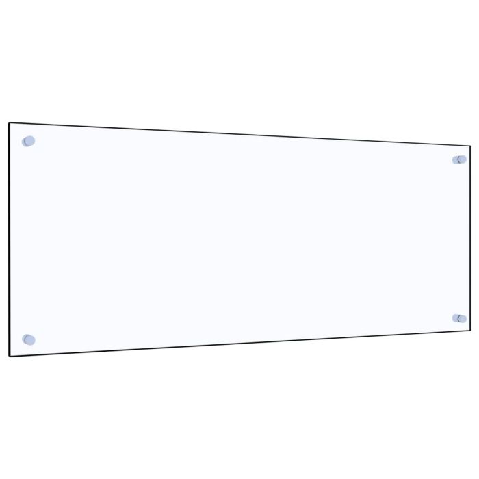 Kitchen Backsplash Transparent 100x40 cm Tempered Glass