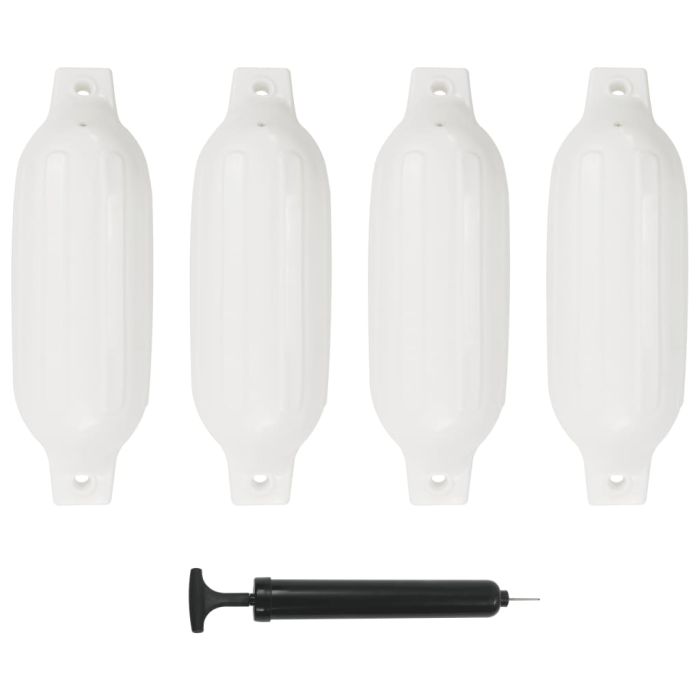 Boat Fender 4 Pcs White 41x11.5cm