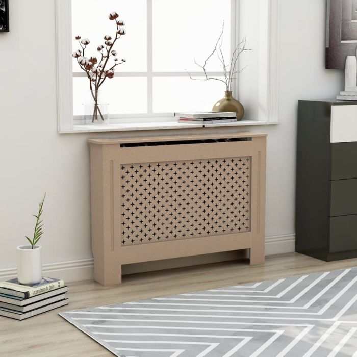 Radiator Cover 112x19x81.5 cm MDF