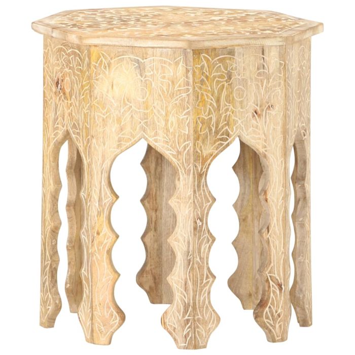 Side Table Ã˜48 cm Solid Mango Wood