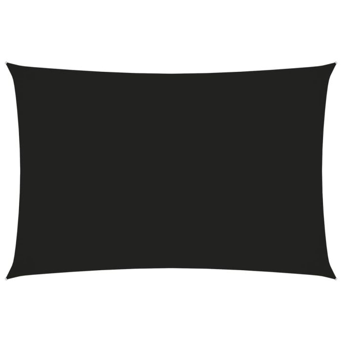 Sunshade Sail Oxford Fabric Rectangular 4x6 m Black