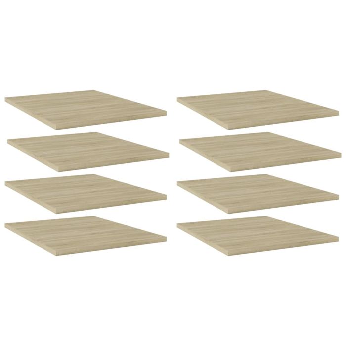 Bookshelf Boards 8 pcs Sonoma Oak 40x50x1.5 cm Engineered Wood