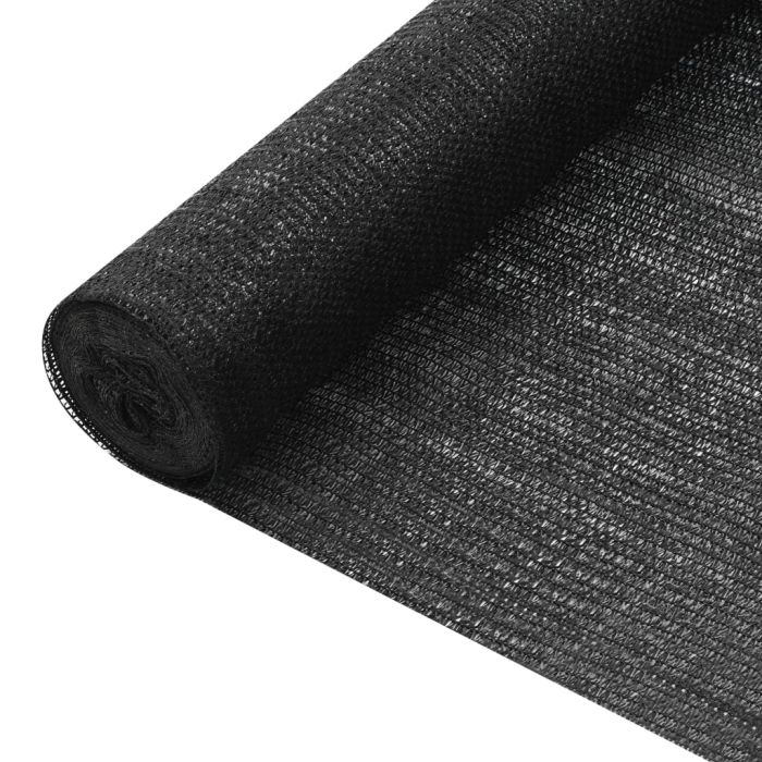 Privacy Net Black 1.8x25 m HDPE 75 g/m2