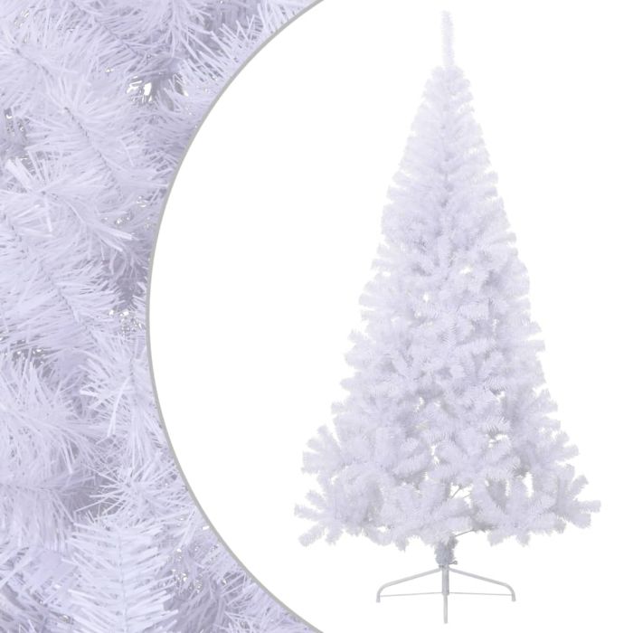 Liro Artificial Half Christmas Tree with Stand White 240cm PVC