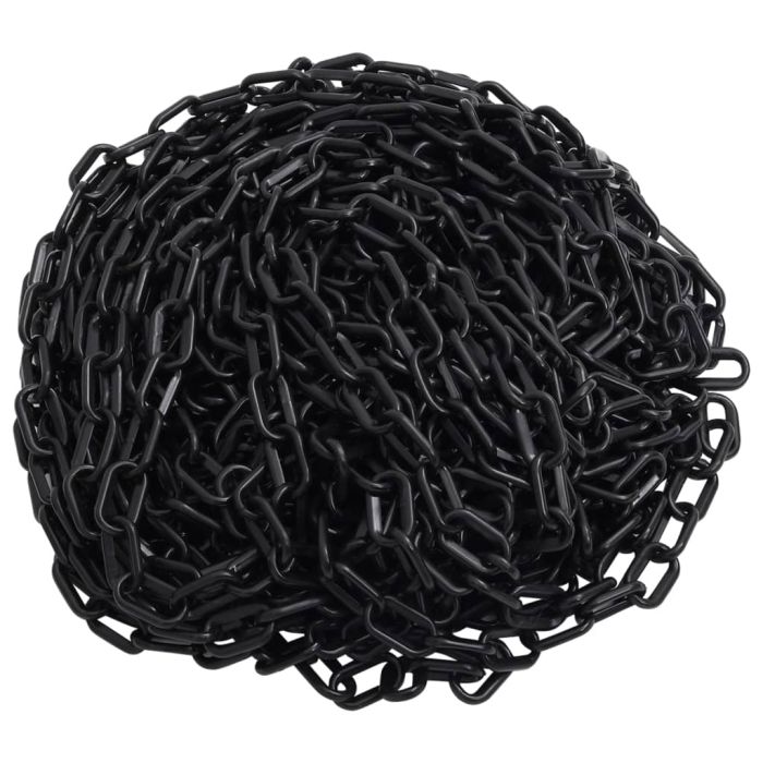 Warning Chain Black 30 m Ã˜6 mm Plastic