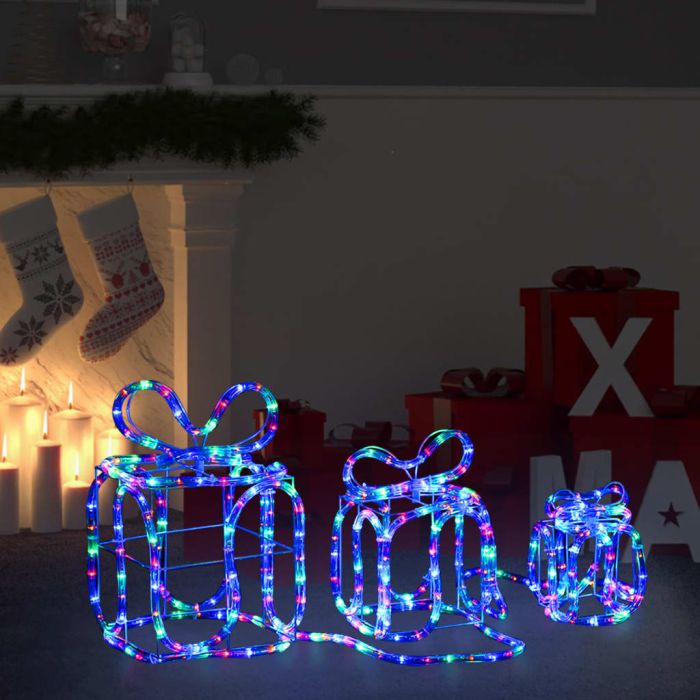 SNOWIN Christmas Decoration Gift Boxes with 180 LEDs Indoor Outdoor