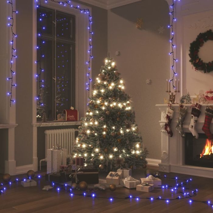 Light String with 400 LEDs - Blue 40m 8 Light Effects