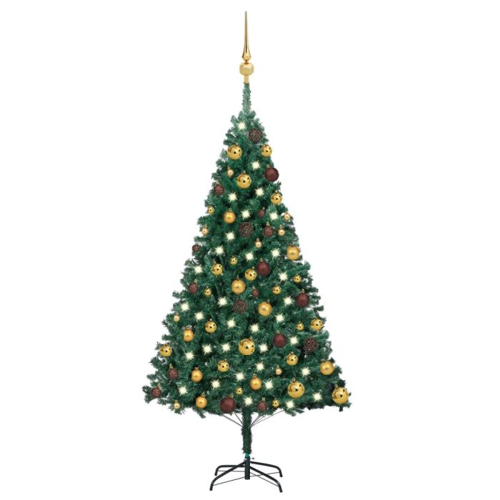 Frois Pre-lit Christmas Tree with Ball Set Green 120cm