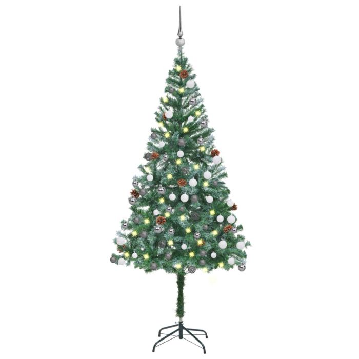 Frois 180cm Pinecones Pre-lit Tree with Ball Set