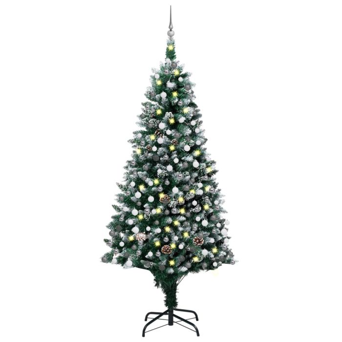 Frois 210cm Tree with Ball Set and Pine Cones
