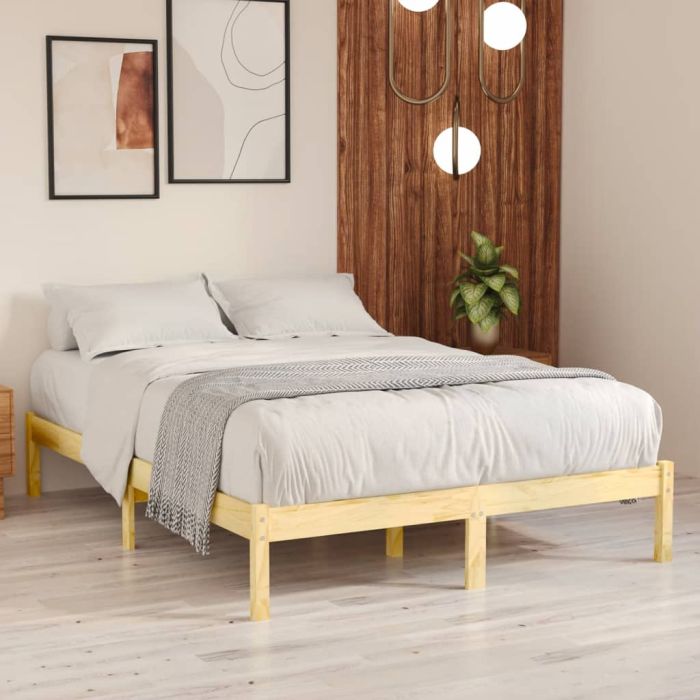 Bed Frame Solid Wood 150x200 cm King Size