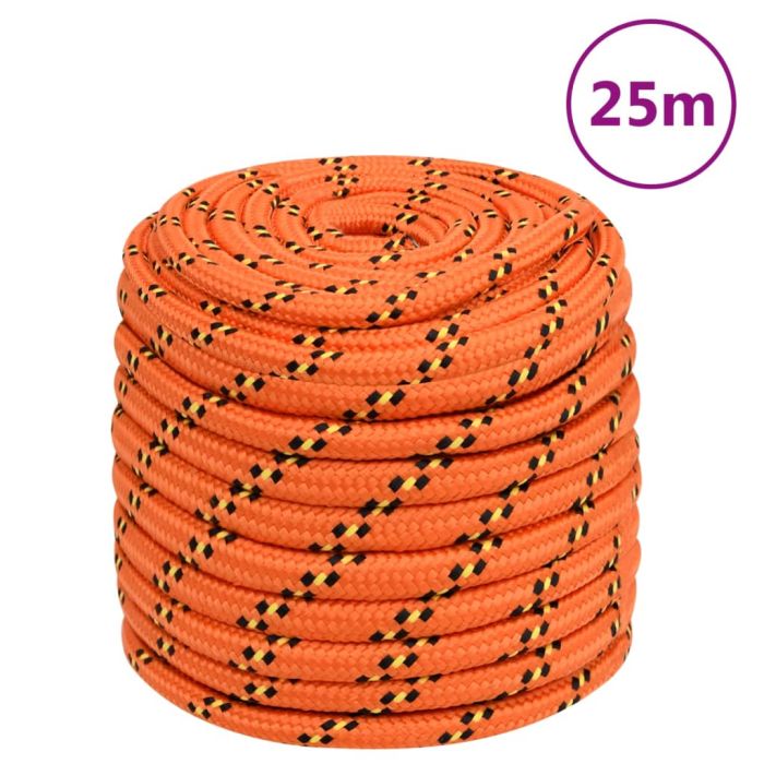 Boat Rope Orange 18 mm 25 m Polypropylene