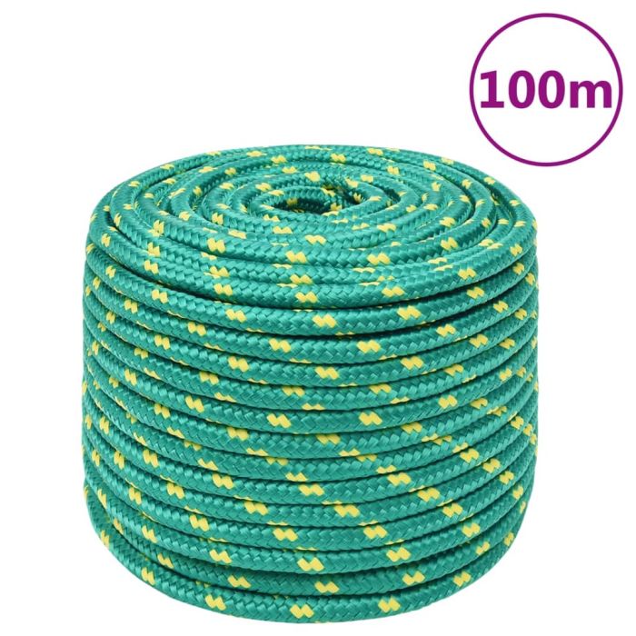 Boat Rope Green 14mm 100 m Polypropylene