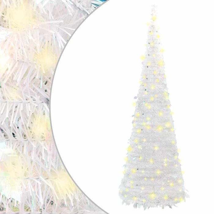 GLIMMERA Artificial Christmas Tree Pop-up 50 LEDs White 120 cm