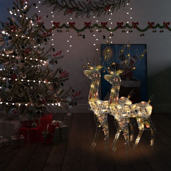 Briet Acrylic Reindeer Christmas Decorations 2 pcs 120cm Multicolour