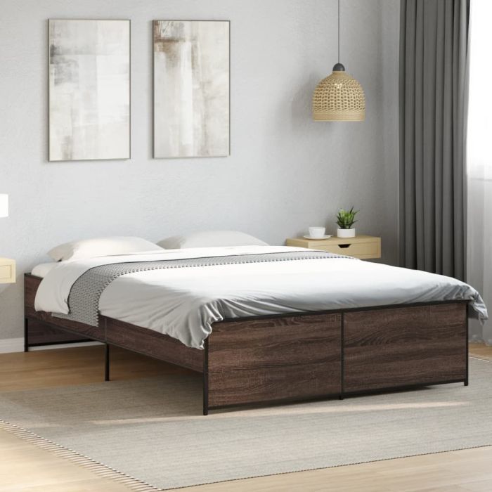 Bedframe Brown Oak 120x190cm Small Double