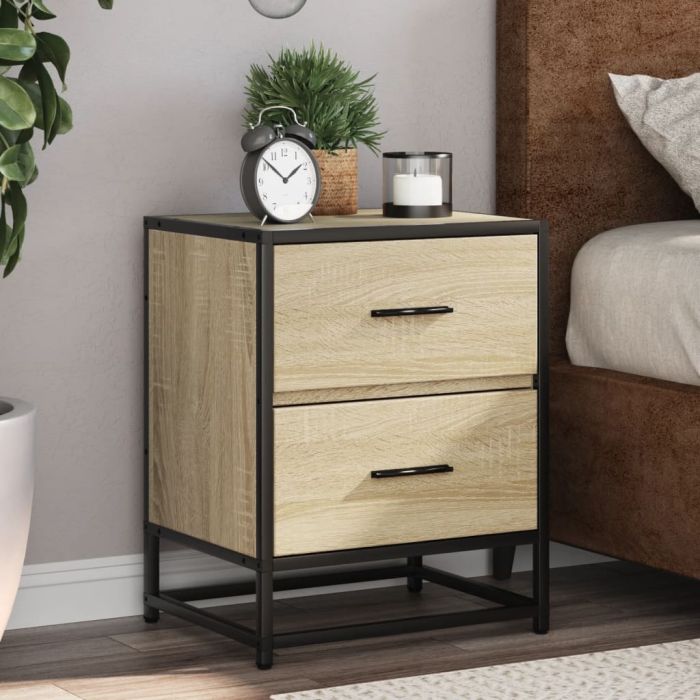 Bedside Cabinets 2 pcs Sonoma Oak 40x31x50 cm Engineered Wood