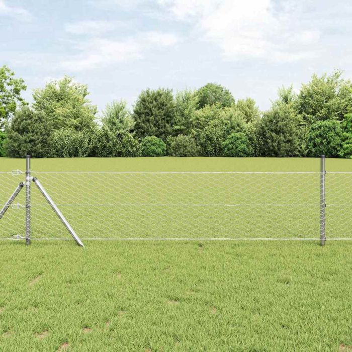 Hexagon Fence 0.6 x 25 m Galvanised Steel