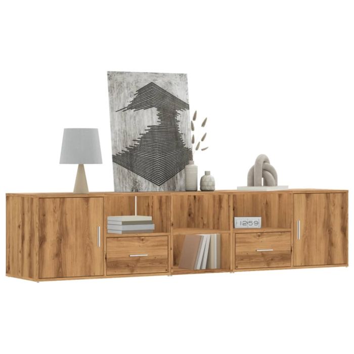 Corner Cabinet Artisian Oak 200x40x45 cm Engineered Wood