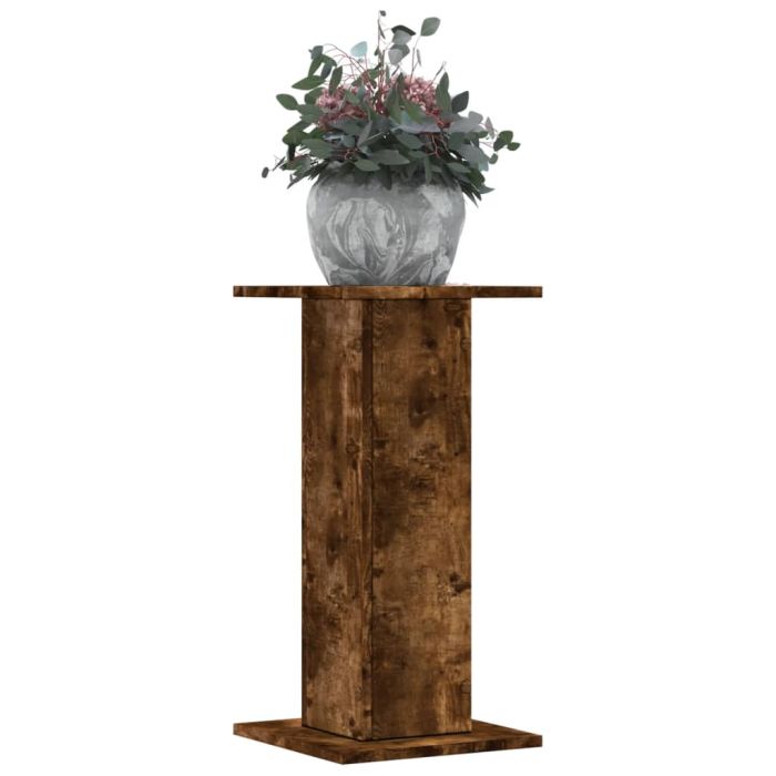 OROAK Plant Stands 2 pcs Smoked 30x30x60 cm Wooden - Oak