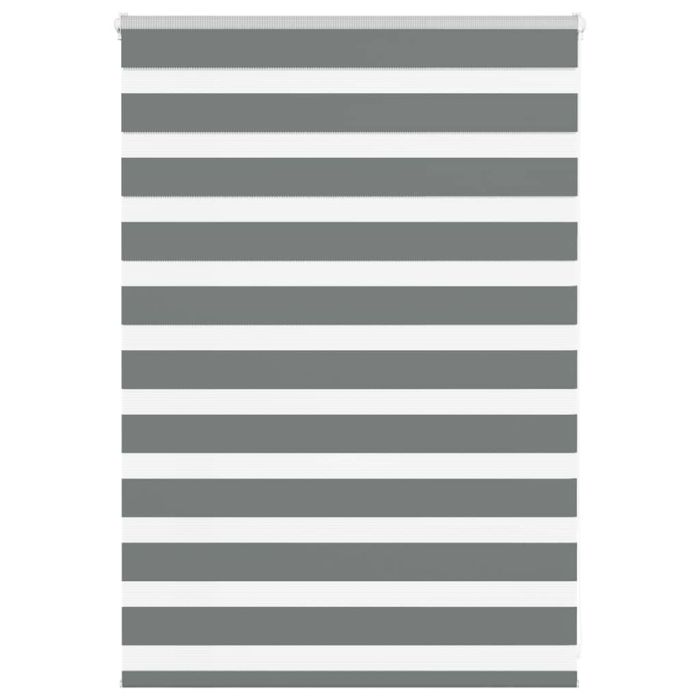 Zebra Blind Dark Grey 115x100 cm Fabric Width 110.9 cm Polyester