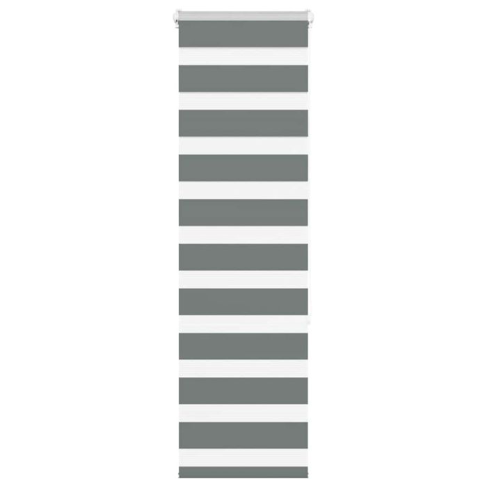Zebra Blind Dark Grey 40x150 cm Fabric Width 35.9 cm Polyester