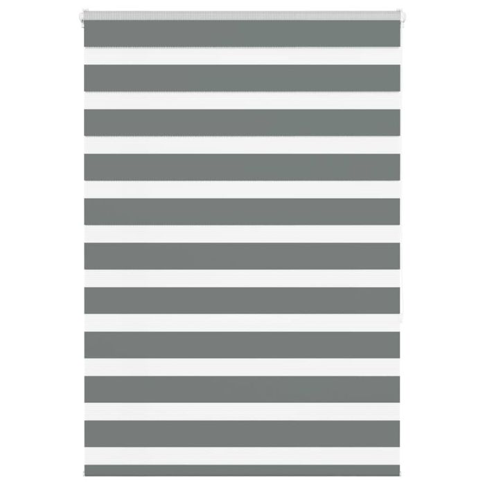 Zebra Blind Dark Grey 100x150 cm Fabric Width 95.9 cm Polyester