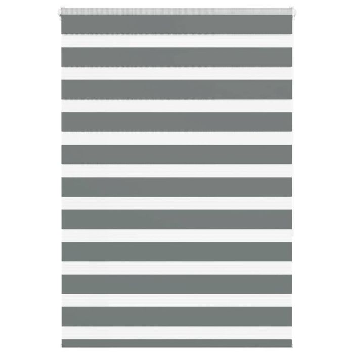 Zebra Blind Dark Grey 105x150 cm Fabric Width 100.9 cm Polyester