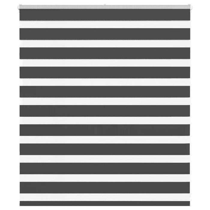 Zebra Blind Black 125x100 cm Fabric Width 120.9 cm Polyester