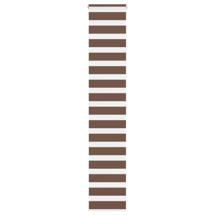 Zebra Blind Brown 45x200 cm Fabric Width 40.9 cm Polyester