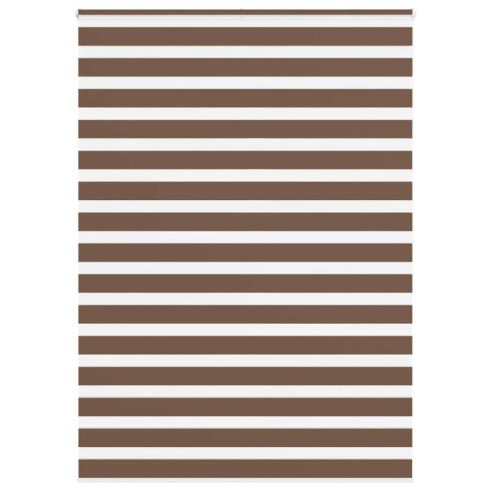 Zebra Blind Brown 160x200 cm Fabric Width 155.9 cm Polyester