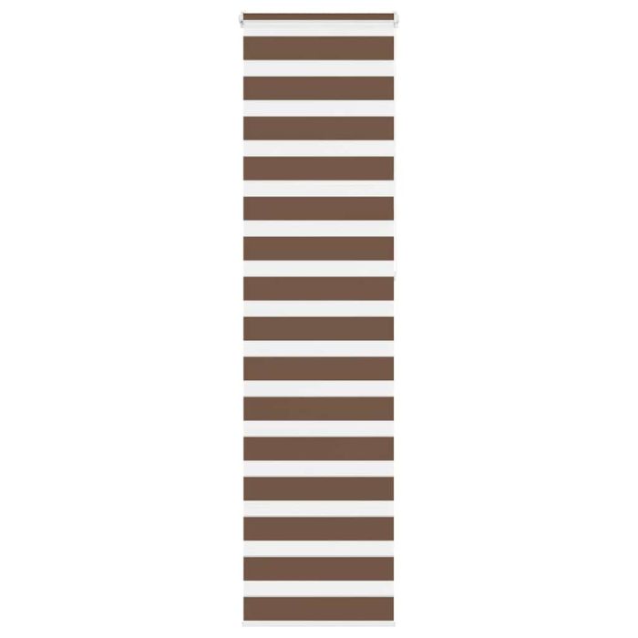 Zebra Blind Brown 55x230 cm Fabric Width 50.9 cm Polyester