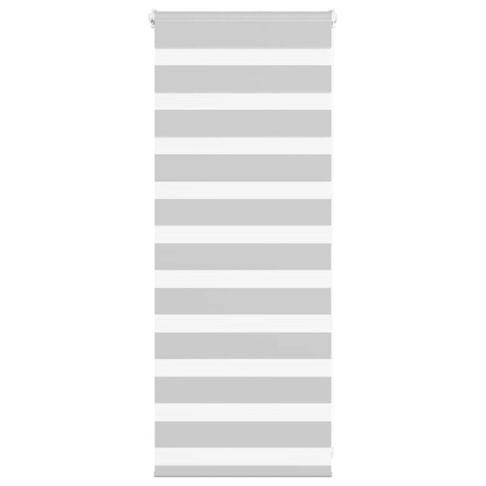 Zebra Blind Light Grey 60x100 cm Fabric Width 55.9 cm Polyester