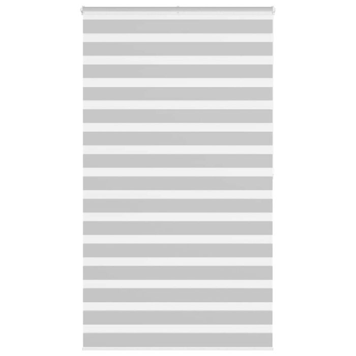 Zebra Blind Light Grey 130x200 cm Fabric Width 125.9 cm Polyester