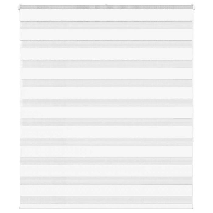Zebra Blind White 125x150 cm Fabric Width 120.9 cm Polyester