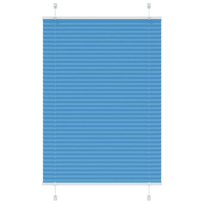 Pleated Blind Blue 95x150 cm Fabric Width 94.4 cm Polyester