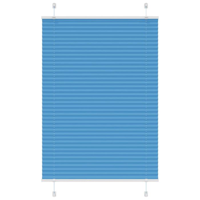 Pleated Blind Blue 100x150 cm Fabric Width 99.4 cm Polyester