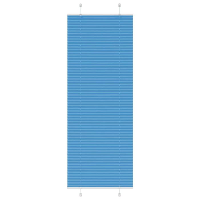 Pleated Blind Blue 70x200 cm Fabric Width 69.4 cm Polyester